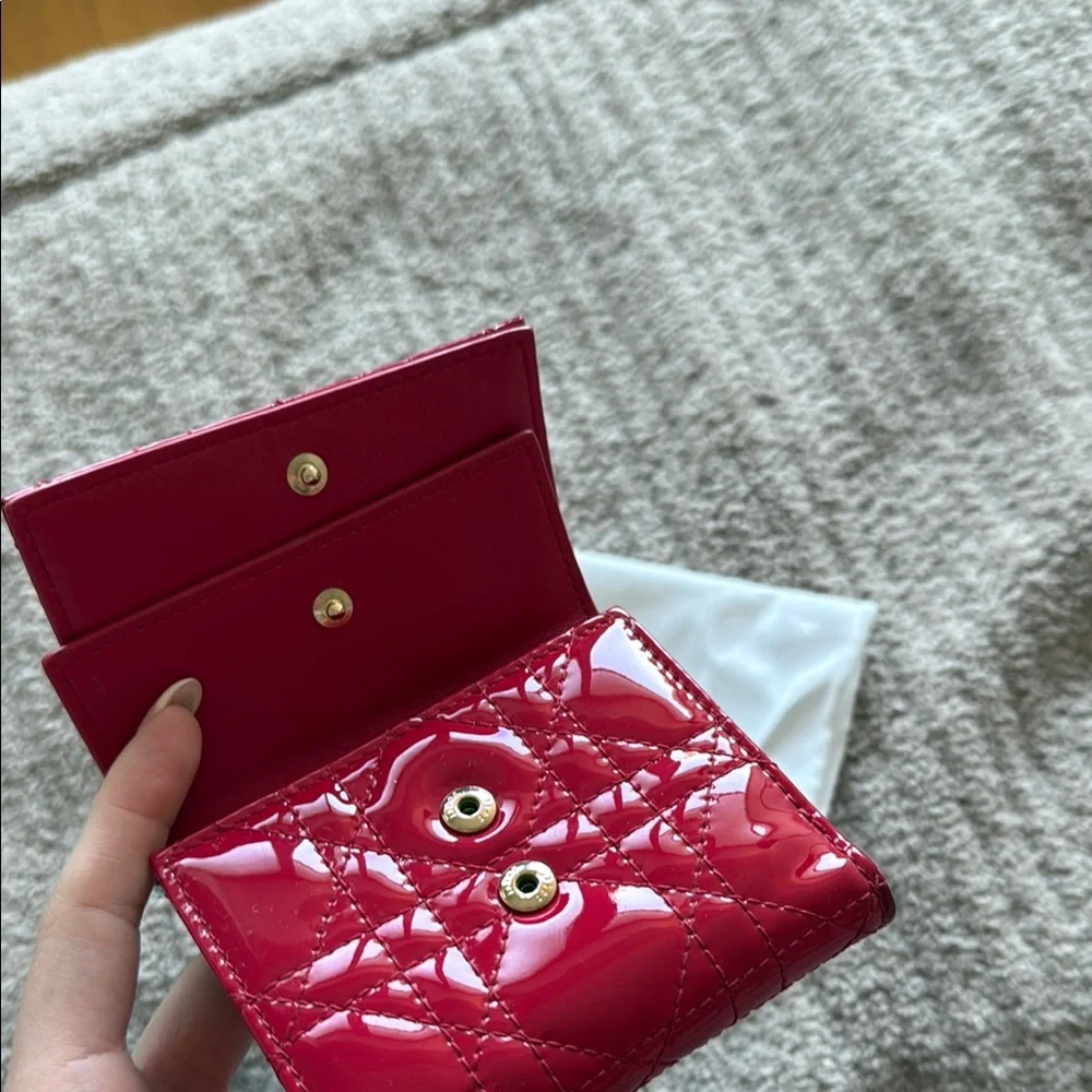 Dior Mini Lady Dior Gardenia Wallet